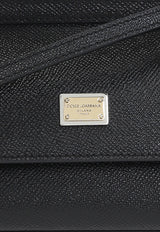 Dolce & Gabbana Small Sicily Logo Tag Crossbody Bag BB7116 A1001-80999 Black