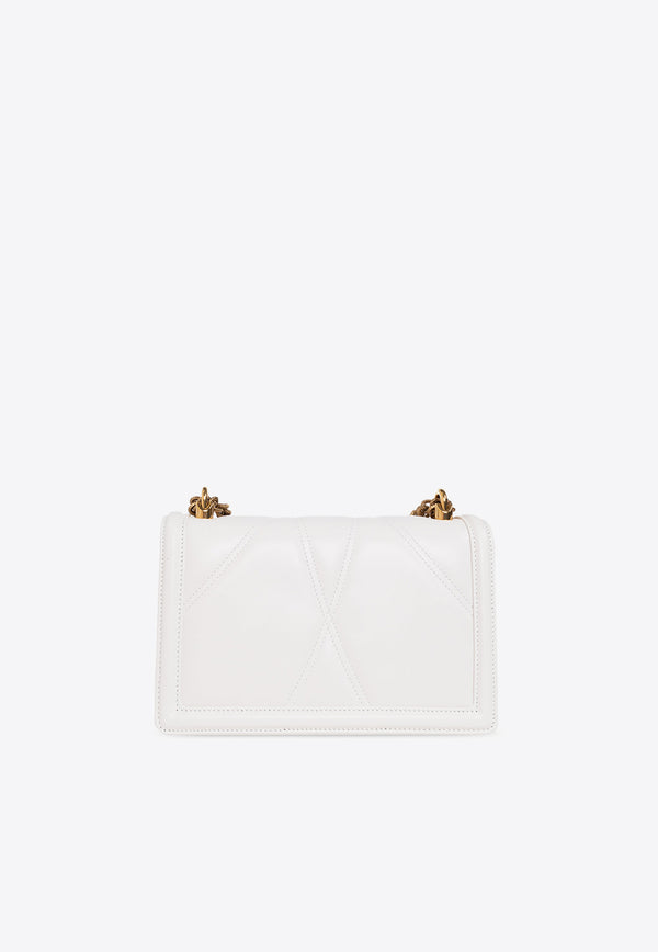 Dolce & Gabbana Medium Devotion Quilted Shoulder Bag BB7158 AW437-80002 White