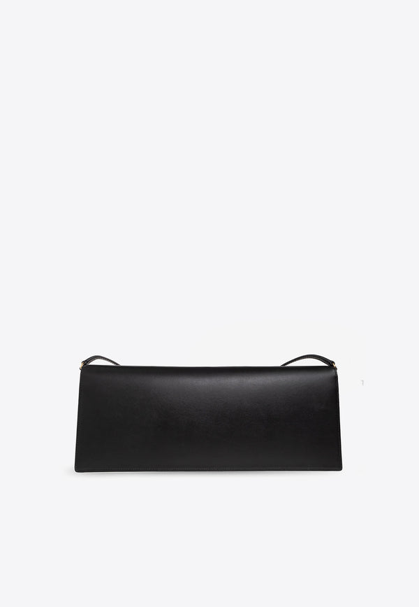 Dolce & Gabbana 3D-Effect Logo Leather Baguette Bag BB7288 AW576-80999 Black