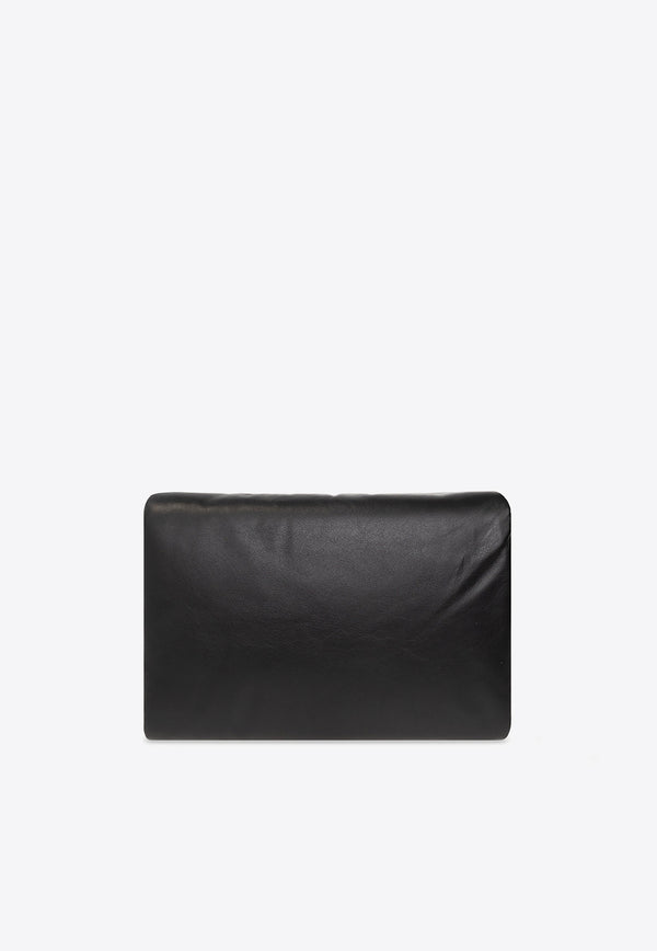 Dolce & Gabbana Medium Devotion Leather Clutch Bag BB7349 AK274-80999 Black