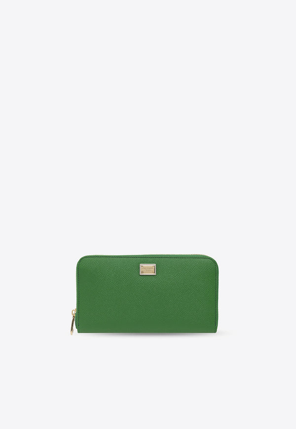 Dolce & Gabbana Dauphine Leather Wallet BI0473 A1001-87192 Green
