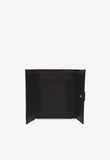 Dolce & Gabbana Logo-Plate Leather Wallet BI0770 A1001-80999 Black