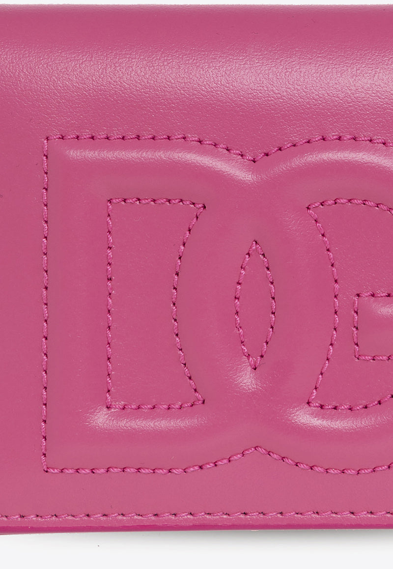 Dolce & Gabbana Logo-Embossed Leather Wallet BI1211 AG081-80441 Pink