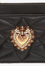 Dolce & Gabbana Devotion Quilted Leather Cardholder BI1261 AV967-80999 Black