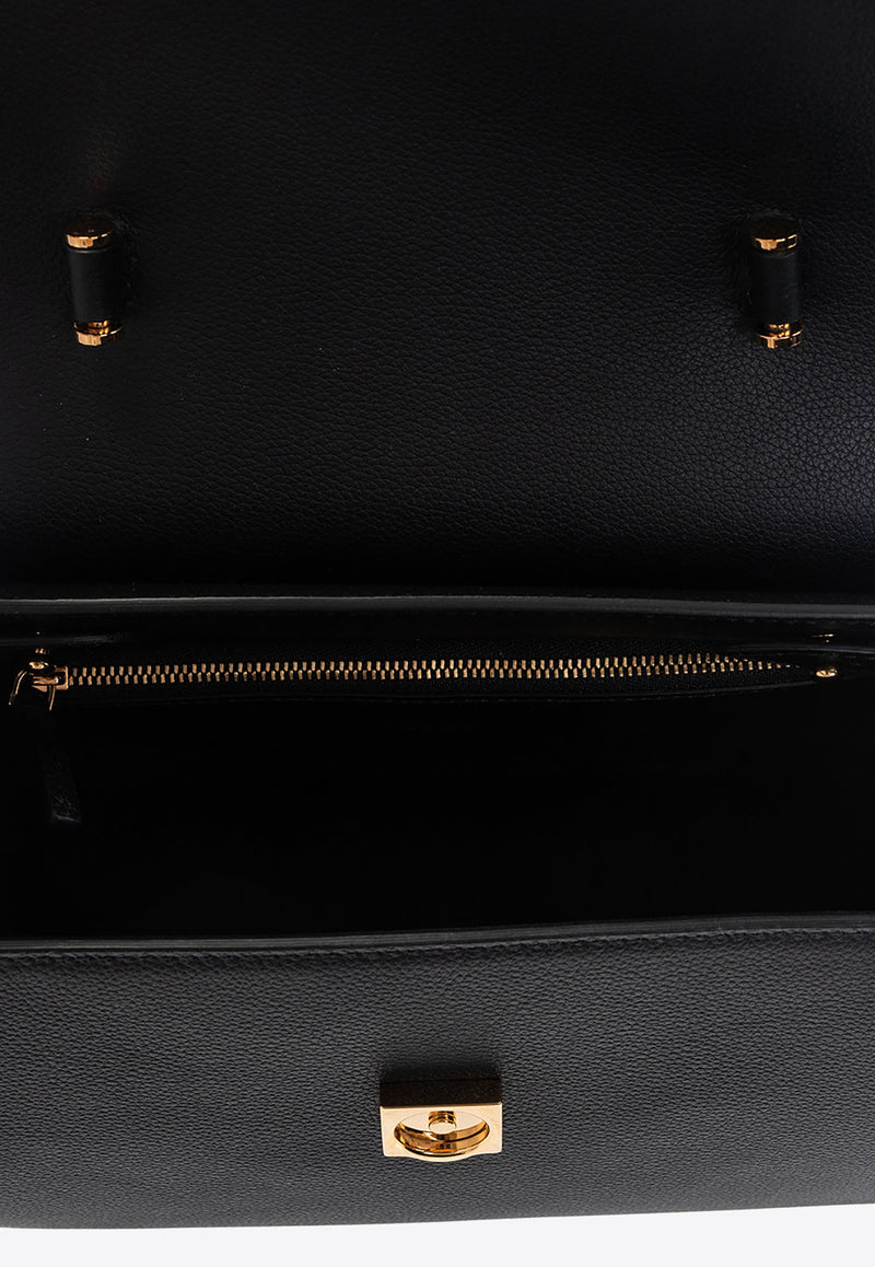 Versace Medium La Medusa Shoulder Bag Black DBFI039 DVIT2T-KVO41