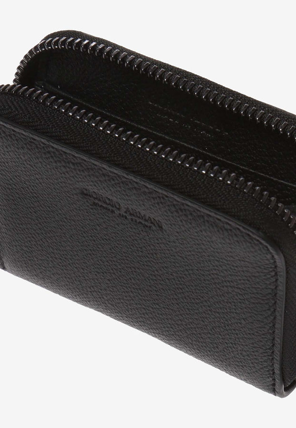 Giorgio Armani Logo-Embossed Leather Zipped Wallet Y2R397 YEM4J-80001