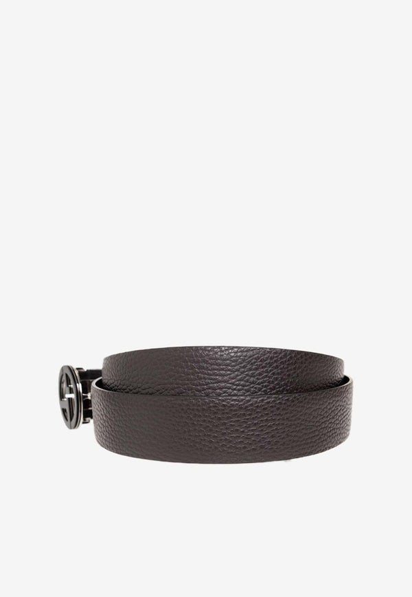 Giorgio Armani Reversible Logo Buckle Leather Belt Y2S462 YRQ1X-88213