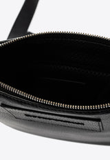Emporio Armani Embossed Logo Leather Shoulder Bag Black Y4M252 Y068E-80001