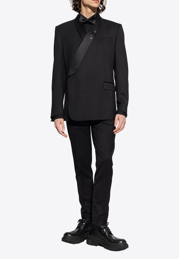 Dolce & Gabbana Long-Sleeved Tuxedo Shirt G5EN3T FU5T9-N0000 Black