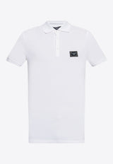 Dolce & Gabbana Logo-Plate Polo T-shirt G8PL4T G7F2H-W0800 White