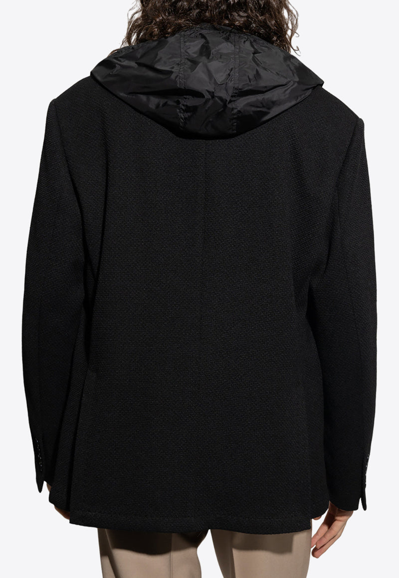 Dolce & Gabbana Reversible Hooded Single-Breasted Blazer G9ABFT GF788-N0000 Black