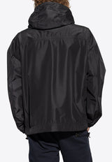 Dolce & Gabbana Logo-Plaque Hooded Jacket G9ABQT HUMEX-N0000 Black