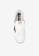 Golden Goose DB Stardan Low-Top Sneakers in Leather and Mesh White GMF00328 F003028-10283