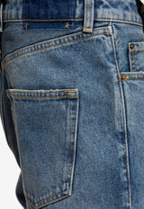 Golden Goose DB Star Applique Slim-Fit Jeans Blue GMP00596 P000621-50100