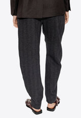 Emporio Armani Tapered Leg Wool Pants Gray H3NP29 C2124-631