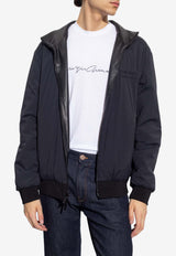 Giorgio Armani Reversible Zip-Up Leather Jacket H3SR89 CSP89-999