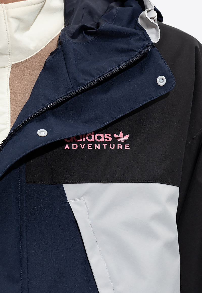 Adidas Originals Adventure Ride Colorblocked Windbreaker Jacket Multicolor HK4980 0-LEGINK
