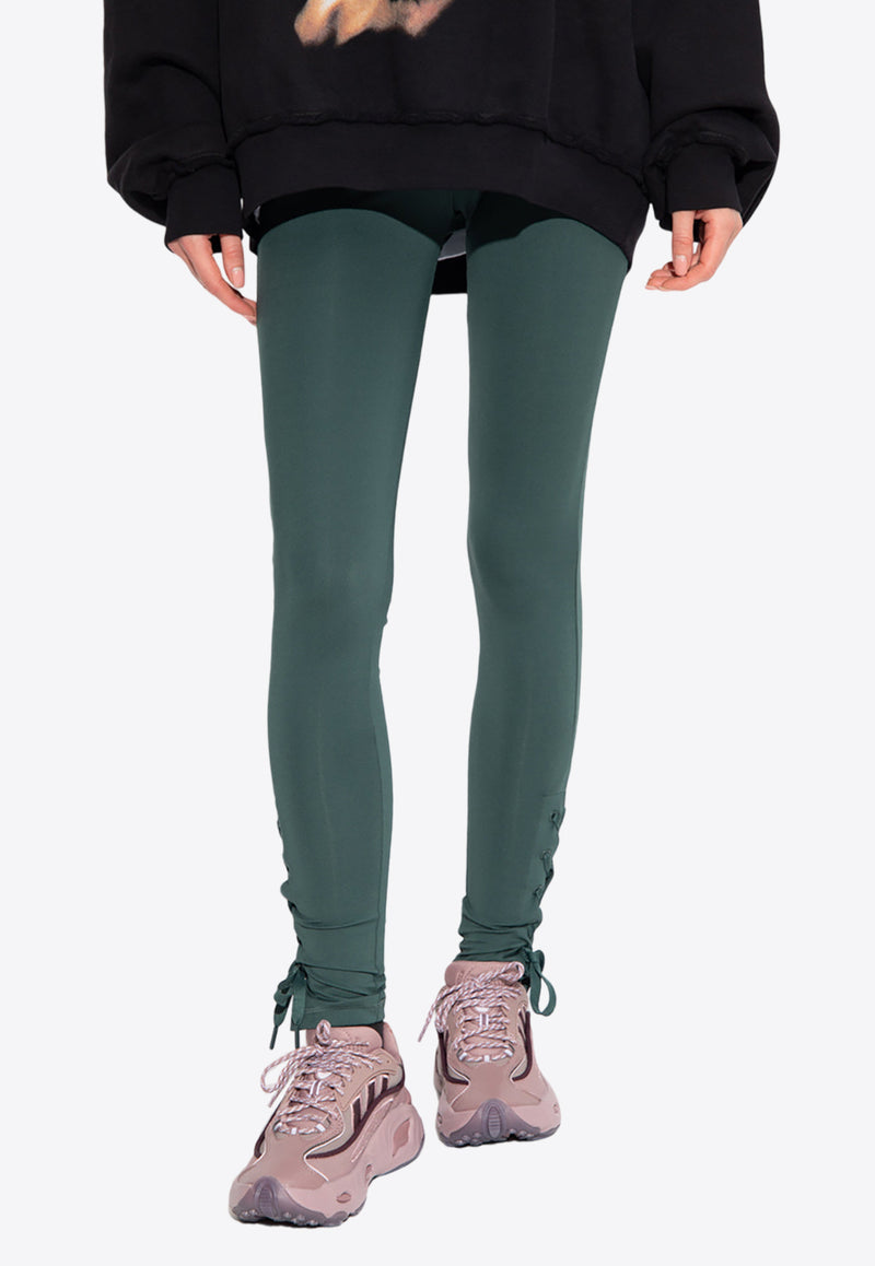 Adidas Originals Always Original 7/8 Laced Leggings Green HK5078 0-MINGRE