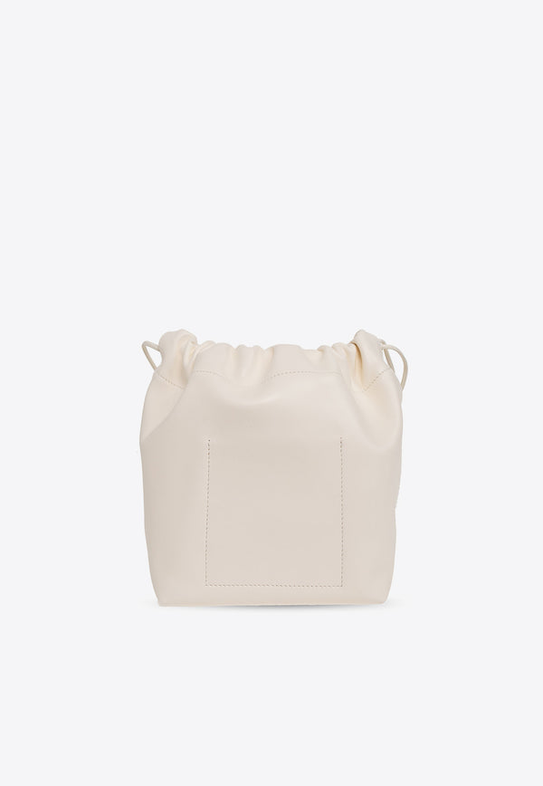 Jil Sander Dumpling Leather Bucket Bag Cream J07WG0027 P4846-106