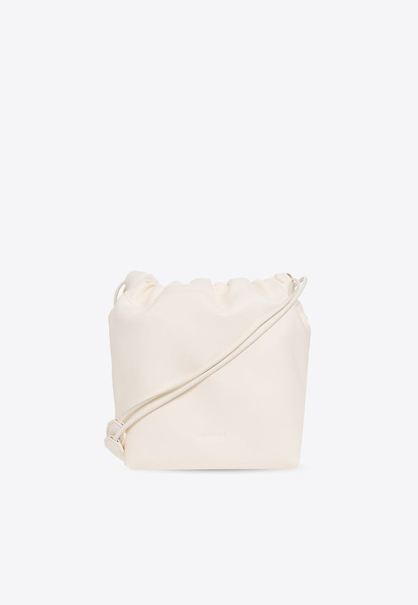 Jil Sander Dumpling Leather Bucket Bag Cream J07WG0027 P4846-106