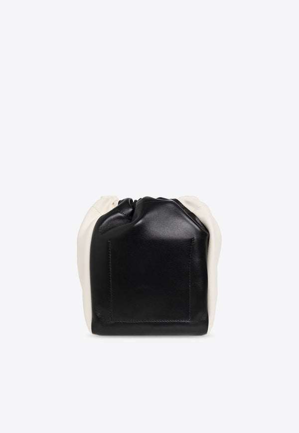 Jil Sander Drawstring Leather Crossbody Bag Black J08WG0010 P5078-001