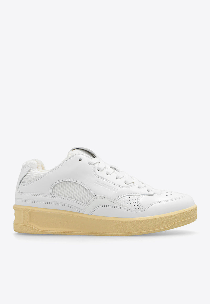 Jil Sander Leather Low-Top Sneakers White J15WS0006 P4869-100