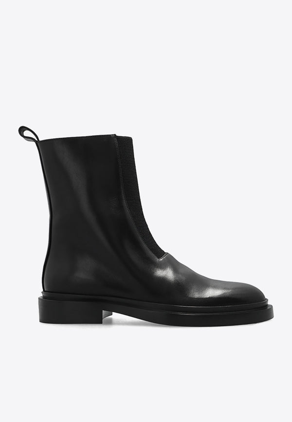 Jil Sander Leather Ankle Boots Black J15WU0020 PS361-001