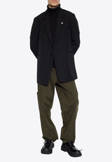 Jil Sander Single-Breasted Wool Blazer Black J21BN0001 J40002-001