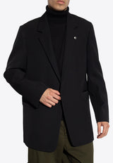 Jil Sander Single-Breasted Wool Blazer Black J21BN0001 J40002-001