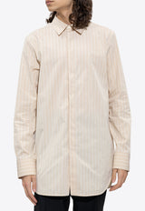 Jil Sander Striped Long-Sleeved Shirt Beige J21DL0004 J45034-292