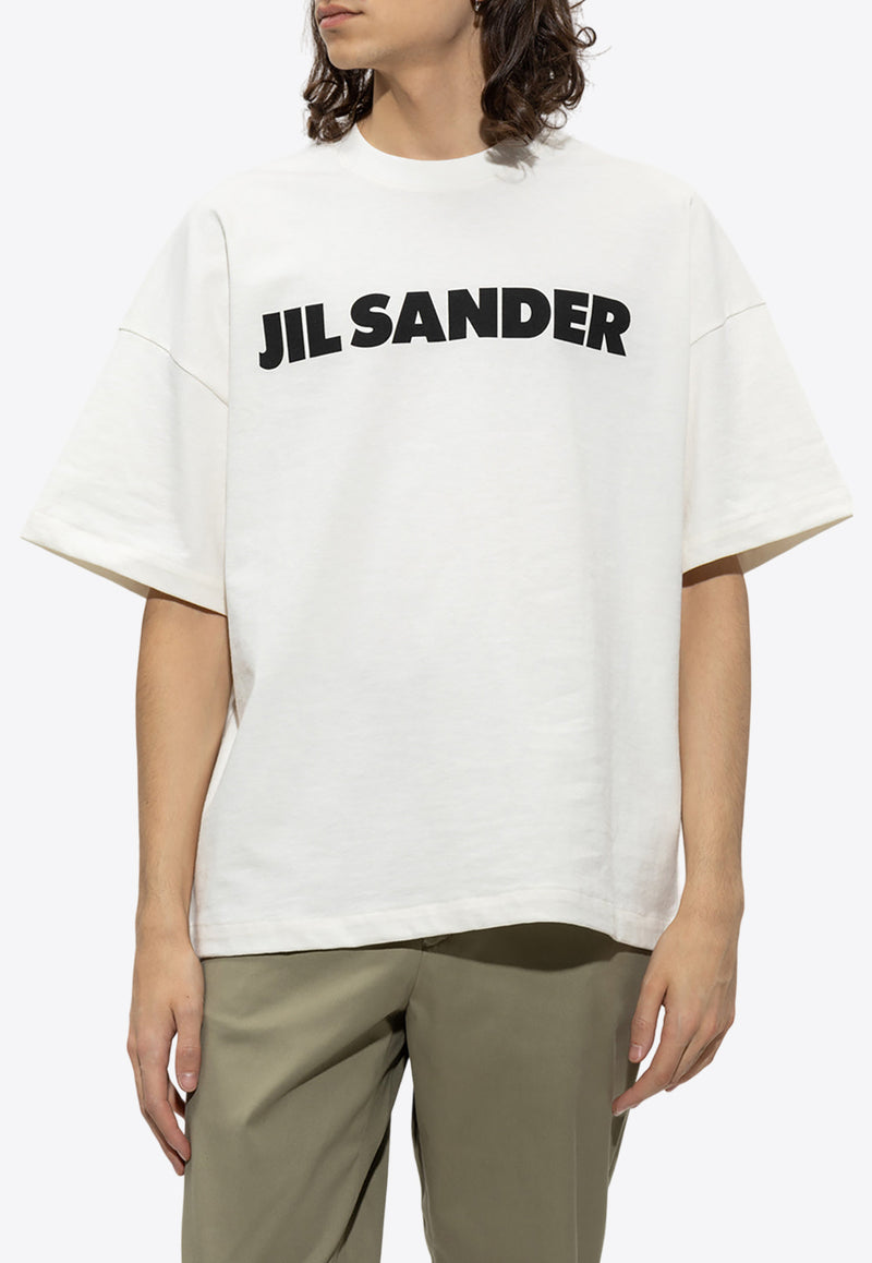 Jil Sander Logo Print Crewneck T-shirt White J21GC0001 J45148-102