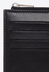 Jil Sander Logo Embossed Leather Zip Wallet Black J25VL0007 P4966-001