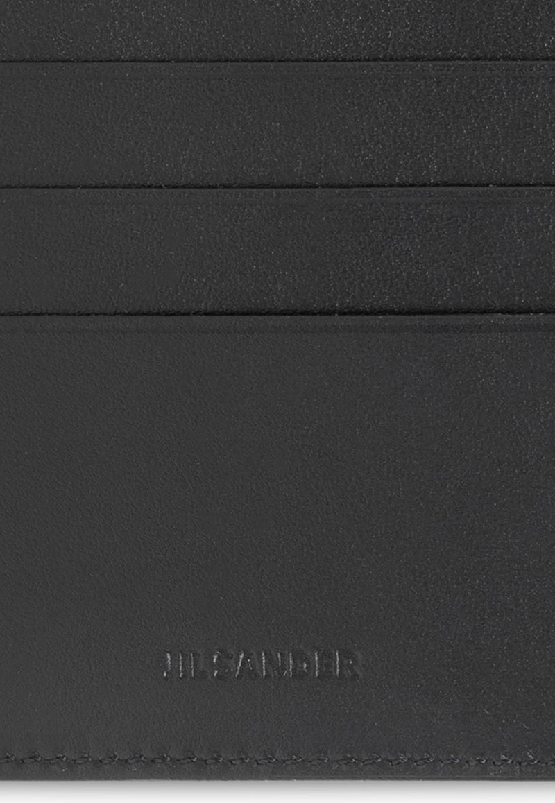Jil Sander Logo Embossed Leather Cardholder Black J25VL0008 P4966-001