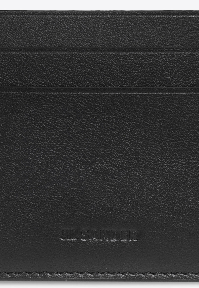 Jil Sander Logo Embossed Leather Cardholder Black J25VL0009 P4966-001