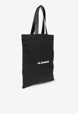 Jil Sander Large Logo Print Flat Tote Bag Black J25WC0004 P4863-001