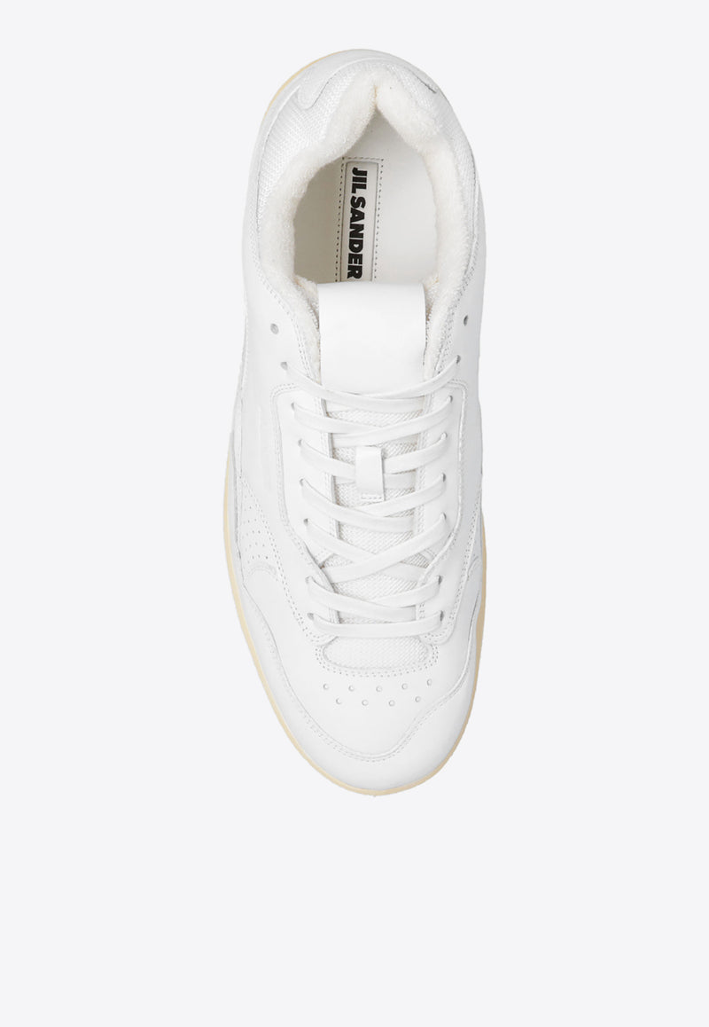 Jil Sander Leather Low-Top Sneakers White J32WS0016 P4869-100