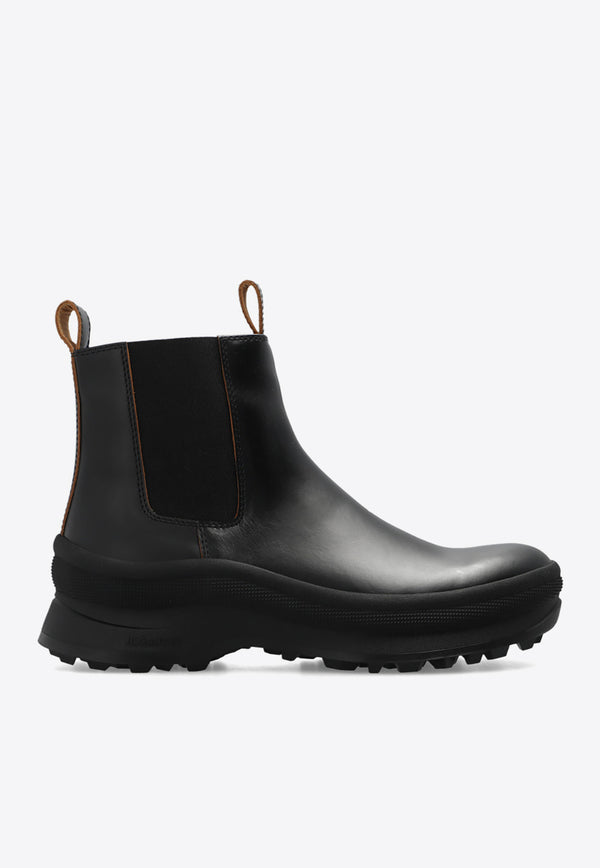 Jil Sander Leather Ankle Boots Black J50WU0002 P4193-001
