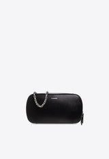 Jil Sander Small Tradition Leather Shoulder Bag Black J55WG0003 P5243-001