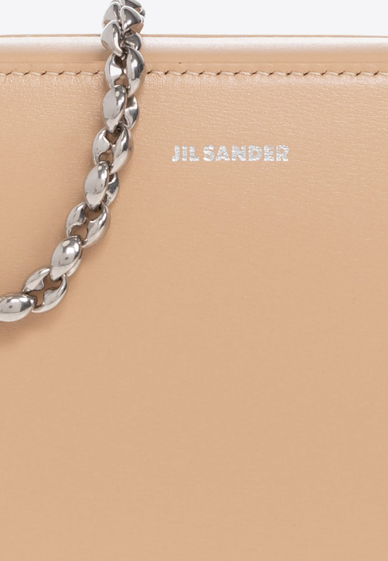 Jil Sander Small Tradition Leather Shoulder Bag Beige J55WG0003 P5243-665