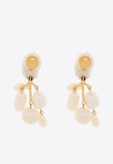 Jil Sander Pearl Drop Earrings Pearl J56VG0003 J12016-713