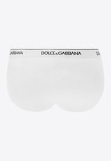 Dolce & Gabbana Two-Pack Logo Briefs M9C05J FUGIW-W0800 White