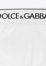 Dolce & Gabbana Two-Pack Logo Briefs M9C05J FUGIW-W0800 White