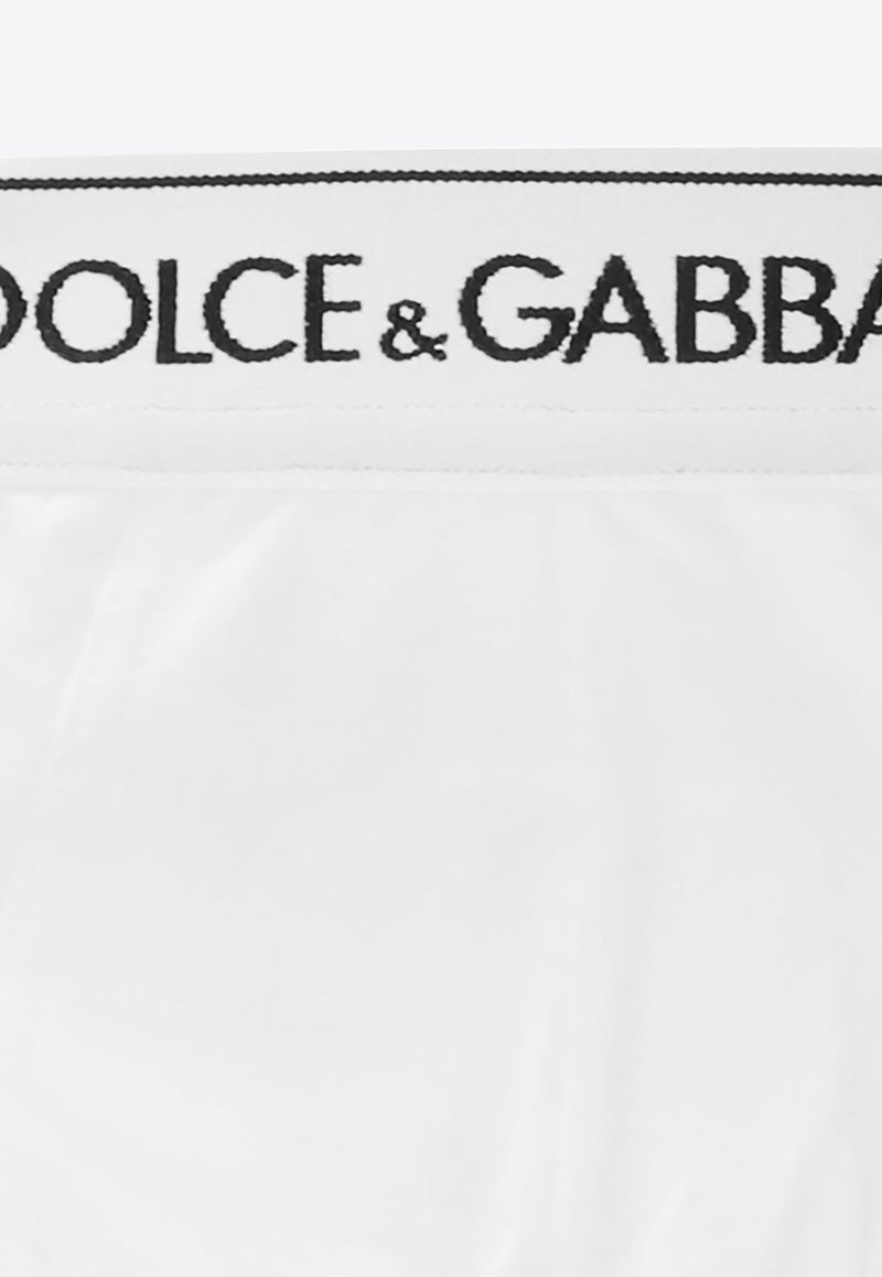 Dolce & Gabbana Two-Pack Logo Briefs M9C05J FUGIW-W0800 White