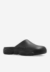 Moschino Logo Rubber Slippers MB10903G1G G29-000 Black