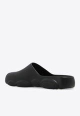 Moschino Logo Rubber Slippers MB10903G1G G29-000 Black