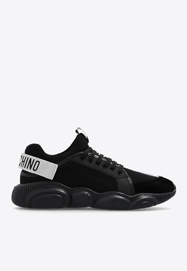 Moschino Logo Strap Low-Top Sneakers MB15133G1G GJ1-00A Black