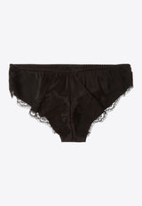 Dolce & Gabbana Lace Trim Briefs O2A02T FUAD8-N0000 Black