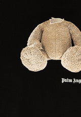 Palm Angels Kids Boys Broken Bear Print Sweatshirt Black PBBA001F22 FLE001-1060