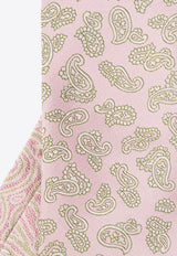 Etro Paisley Print Silk Tie Pink R13005 3019-651
