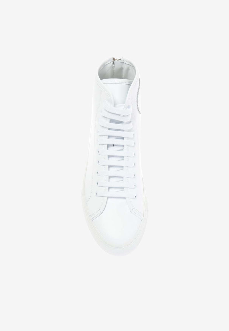 Common Projects Tournament High-Top Leather Sneakers TOURNAMENT HIGH SUPER 4018-WHITE 0506